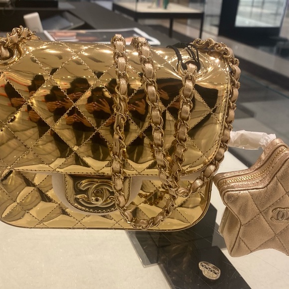 CHANEL FLAP BAG & STAR COIN PURSE Gold - Picture 2 of 5